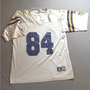 Vintage Starter 1998 Minnesota Vikings Moss #84 Football Jersey Size 52 XL White
